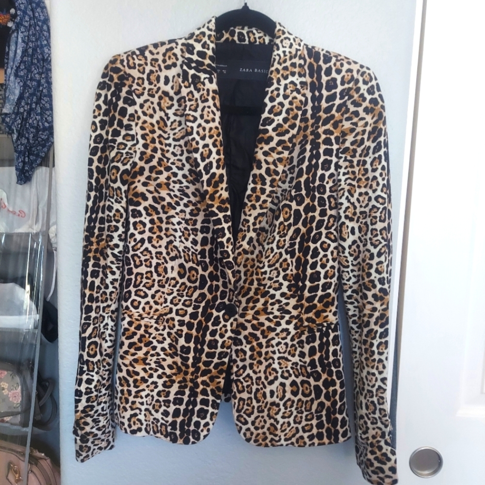 Zara Leopard Print Women's Blazer